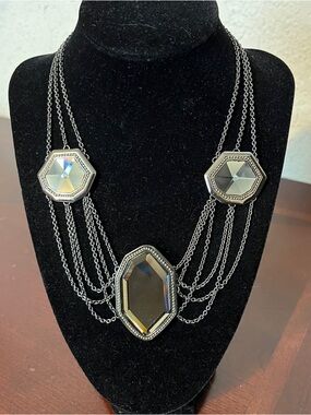 Park Lane Hematite-Tone Multi-Chain Statement Necklace